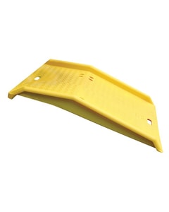 Plastic Shipping Container Ramp, 10" Height Difference, Yellow - 1795CR Plastic Shipping Container Ramp, 10" Height Difference, Yellow - 1795CR
