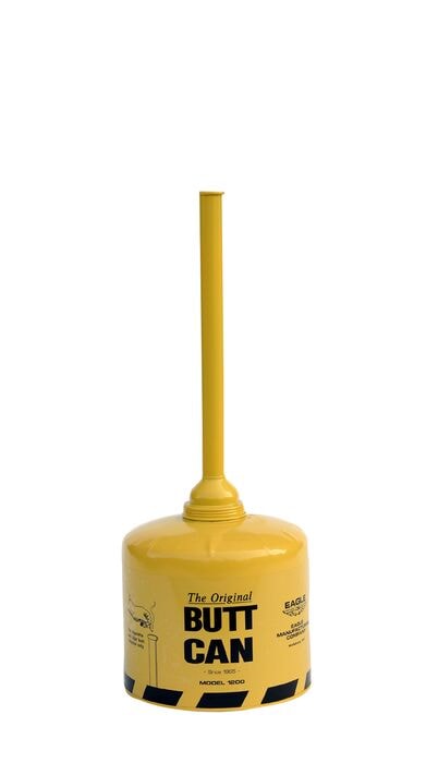 5 Gallon Steel Original Butt Can, Yellow - 1200YELLOW