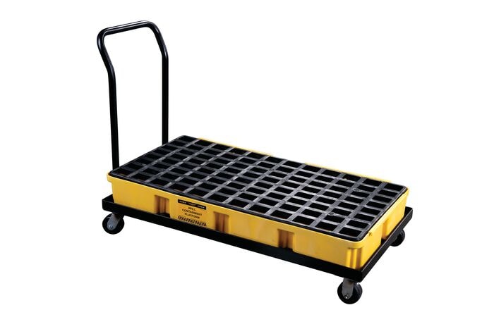 Spill Containment Cart and Pallet, 30 Gallon Capacity - 1637