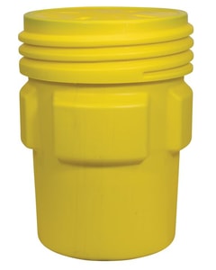 95 Gallon Overpack Plastic Drum Barrel, Screw-On Lid, Yellow - 1690 95 Gallon Overpack Plastic Drum Barrel, Screw-On Lid, Yellow - 1690