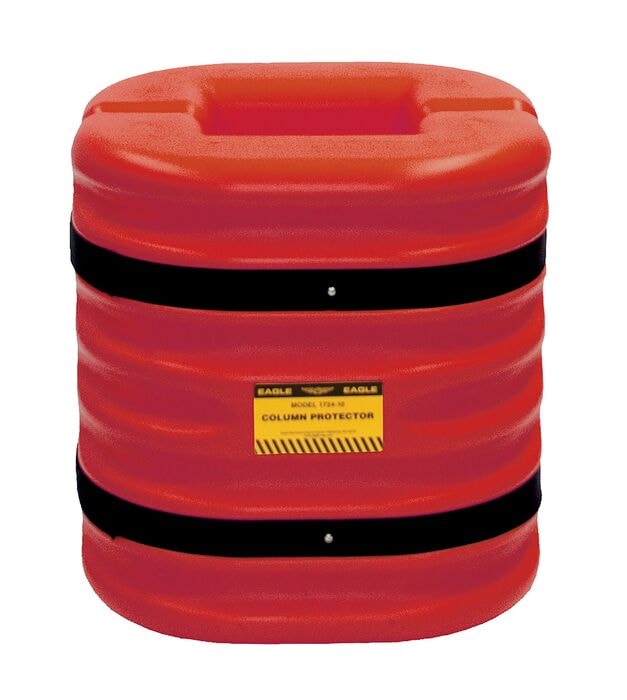 Fits 12" Square Column, Mini Column Protector, Red - 172412RED