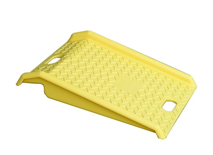 Poly Curb Ramp, 8" Height Difference, Yellow - 1794